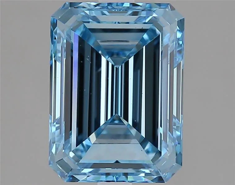 2.00ct Emerald Lab Grown Diamond (Colour Fancy Intense Blue, Clarity VS1, Cut GD, IGI Certified)