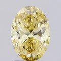 2.01ct Oval Lab Grown Diamond (Colour Fancy Yellow, Clarity VS2, IGI Certified)