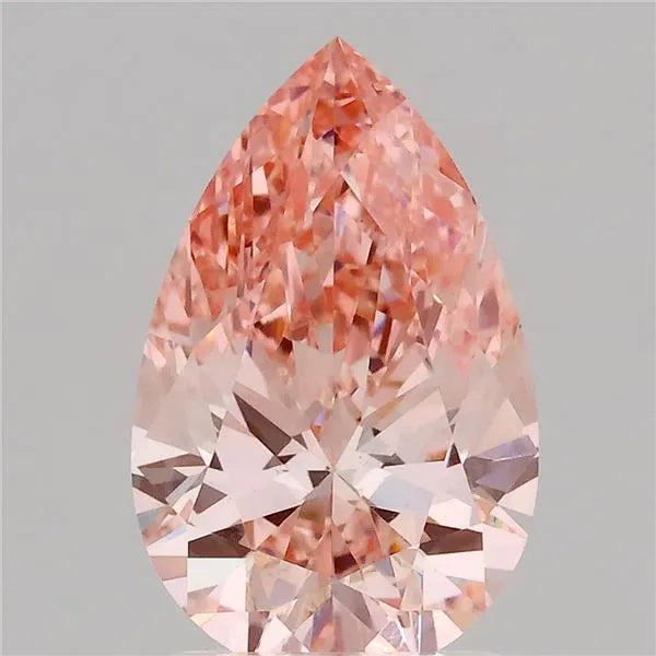 2.03ct Pear Lab Grown Diamond (Colour Fancy Vivid Pink, Clarity VVS2, IGI Certified)