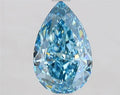 2.12ct Pear Lab Grown Diamond (Colour Fancy Vivid Blue, Clarity VS1, IGI Certified)