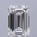 2.22ct Emerald Lab Grown Diamond (Colour E, Clarity VVS1, IGI Certified)