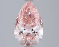 2.22ct Pear Lab Grown Diamond (Colour Fancy Vivid Pink, Clarity VS1, IGI Certified)