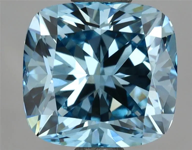 2.23ct Cushion brilliant Lab Grown Diamond (Colour Fancy Vivid Blue, Clarity VVS2, IGI Certified)