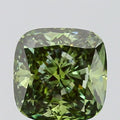 2.50ct Cushion modified Lab Grown Diamond (Colour Fancy Vivid Green, Clarity SI2, IGI Certified)