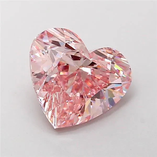 2.50ct Heart Lab Grown Diamond (Colour Fancy Intense Pink, Clarity VS1, IGI Certified)