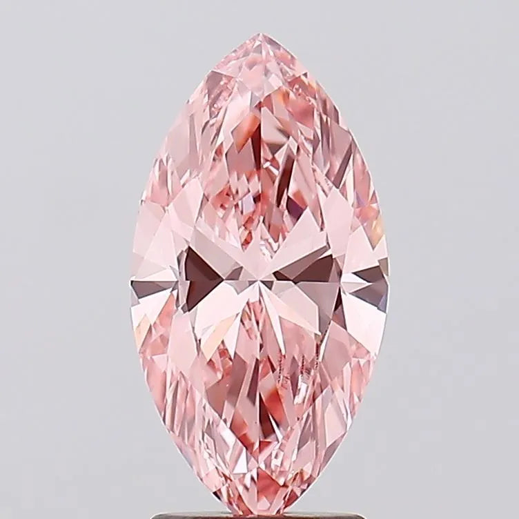 2.50ct Marquise Lab Grown Diamond (Colour Fancy Vivid Pink, Clarity VVS2, IGI Certified)