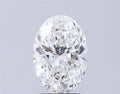 2.51ct Oval Lab Grown Diamond (Colour E, Clarity VS2, IGI Certified)