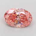 2.65ct Oval Lab Grown Diamond (Colour Fancy Vivid Pink, Clarity VVS2, IGI Certified)