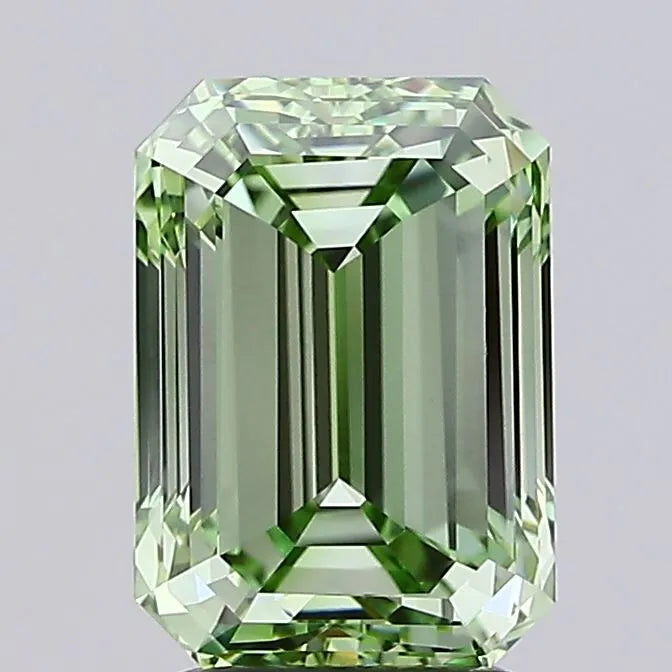 3.00ct Emerald Lab Grown Diamond (Colour Fancy Vivid Green, Clarity VVS2, IGI Certified)