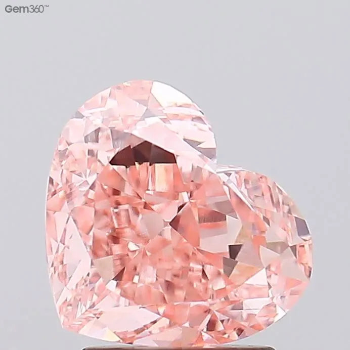 3.00ct Heart Lab Grown Diamond (Colour Fancy Intense Pink, Clarity VVS2, IGI Certified)