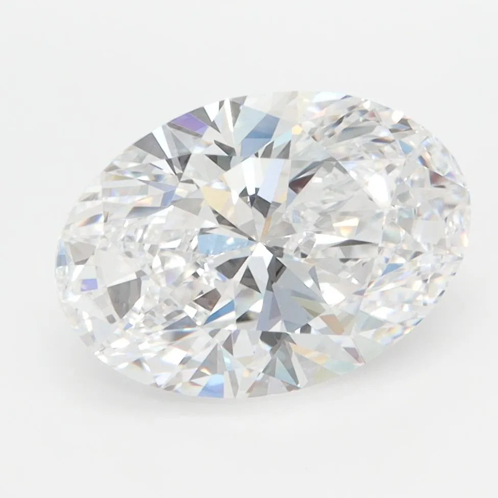3.00ct Oval Lab Grown Diamond (Colour D, Clarity IF, IGI Certified)