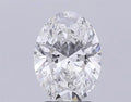 3.00ct Oval Lab Grown Diamond (Colour G, Clarity VVS2, IGI Certified)