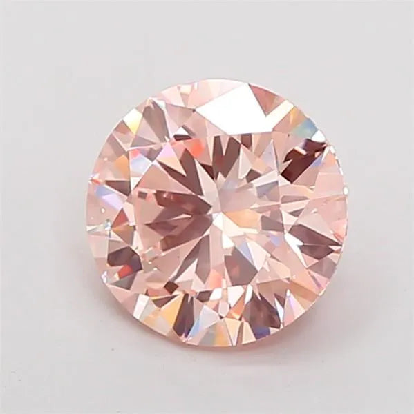 3.00ct Round Lab Grown Diamond (Colour Fancy Intense Pink, Clarity VS1, Cut EX, IGI Certified)