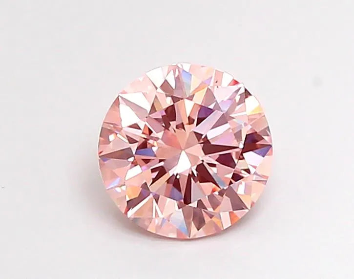 3.00ct Round Lab Grown Diamond (Colour Fancy Intense Pink, Clarity VS2, Cut EX, IGI Certified)