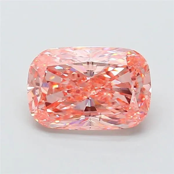 3.01ct Cushion modified Lab Grown Diamond (Colour Fancy Vivid Pink, Clarity SI1, IGI Certified)