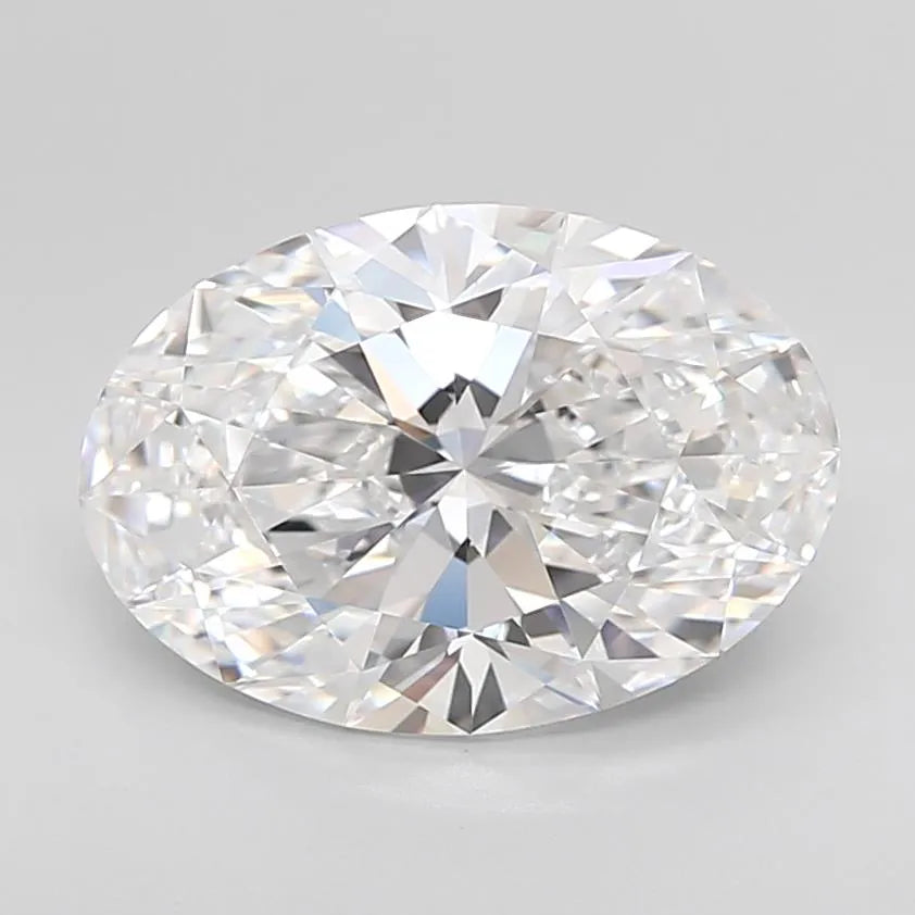 3.01ct Oval Lab Grown Diamond (Colour D, Clarity IF, Cut EX, IGI Certified)