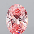 3.01ct Oval Lab Grown Diamond (Colour Fancy Vivid Pink, Clarity VVS2, IGI Certified)