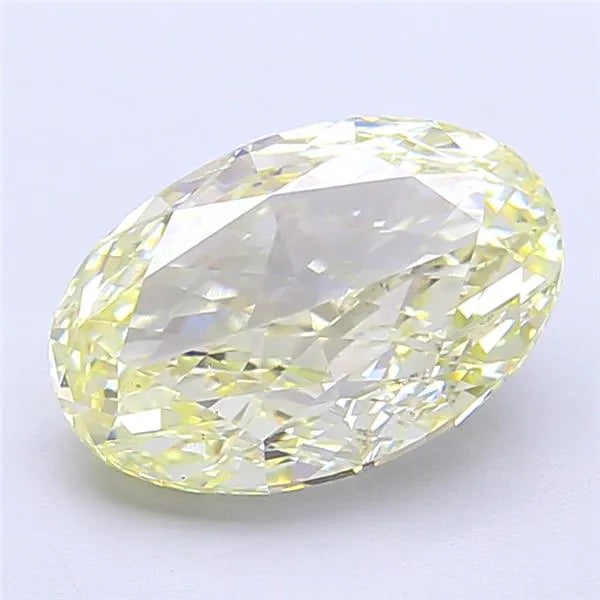 3.01ct Oval Lab Grown Diamond (Colour Light Yellow, Clarity VS2, IGI Certified)