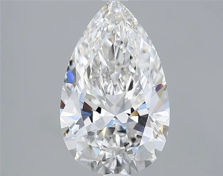 3.02ct Pear Lab Grown Diamond (Colour F, Clarity VVS2, IGI Certified)