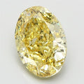 3.03ct Oval Lab Grown Diamond (Colour Fancy Intense Yellow, Clarity SI1, IGI Certified)