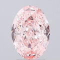 3.03ct Oval Lab Grown Diamond (Colour Fancy Vivid Pink, Clarity VVS2, IGI Certified)