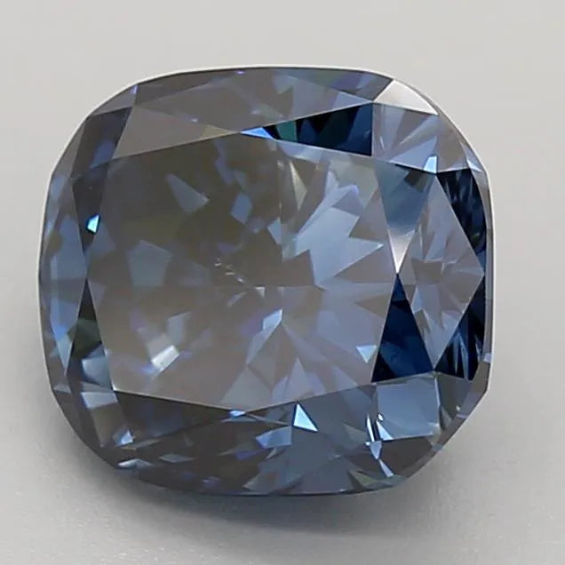 3.06ct Cushion modified Lab Grown Diamond (Colour Fancy Deep Blue, Clarity VS2, IGI Certified)