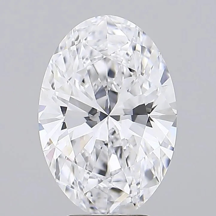 3.06ct Oval Lab Grown Diamond (Colour D, Clarity IF, IGI Certified)