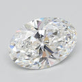3.06ct Oval Lab Grown Diamond (Colour E, Clarity VVS2, IGI Certified)