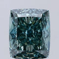 3.10ct Cushion modified Lab Grown Diamond (Colour Fancy Vivid Blueish Green, Clarity VS2, IGI Certified)