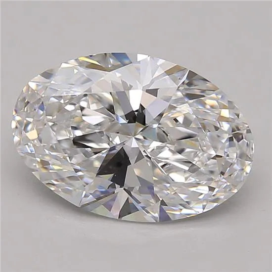 3.24ct Oval Lab Grown Diamond (Colour D, Clarity IF, GIA Certified)