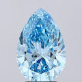 3.39ct Pear Lab Grown Diamond (Colour Fancy Vivid Blue, Clarity IF, IGI Certified)