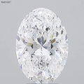 3.63ct Oval Lab Grown Diamond (Colour D, Clarity VVS2, IGI Certified)