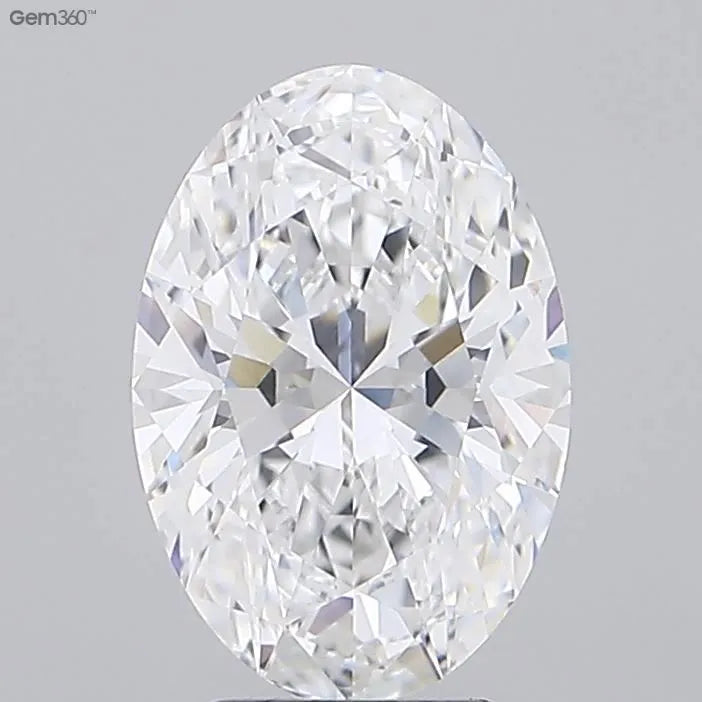 3.63ct Oval Lab Grown Diamond (Colour D, Clarity VVS2, IGI Certified)