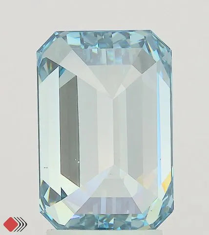 4.00ct Emerald Lab Grown Diamond (Colour Fancy Vivid Blue, Clarity VS2, IGI Certified)
