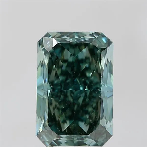 4.03ct Radiant Lab Grown Diamond (Colour Fancy Vivid Green, Clarity VS1, IGI Certified)
