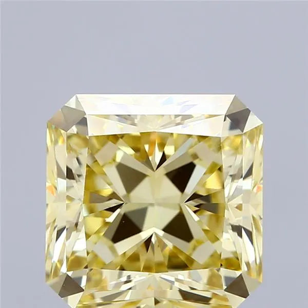 4.41ct Square radiant Lab Grown Diamond (Colour Fancy Yellow, Clarity VVS2, IGI Certified)
