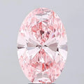 5.02ct Oval Lab Grown Diamond (Colour Fancy Vivid Pink, Clarity VS1, IGI Certified)