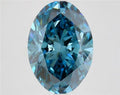 5.06ct Oval Lab Grown Diamond (Colour Fancy Vivid Blue, Clarity VS1, IGI Certified)