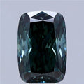 5.08ct Cushion modified Lab Grown Diamond (Colour Fancy Deep Green, Clarity VVS2, IGI Certified)