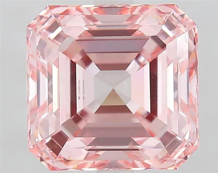 5.10ct Asscher Lab Grown Diamond (Colour Fancy Vivid Pink, Clarity VS1, IGI Certified)