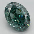 5.36ct Oval Lab Grown Diamond (Colour Fancy Vivid Green, Clarity VS1, IGI Certified)