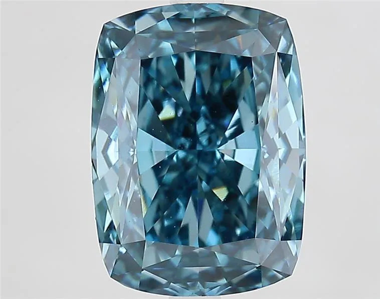 5.68ct Cushion modified Lab Grown Diamond (Colour Fancy Vivid Blue, Clarity VS1, IGI Certified)