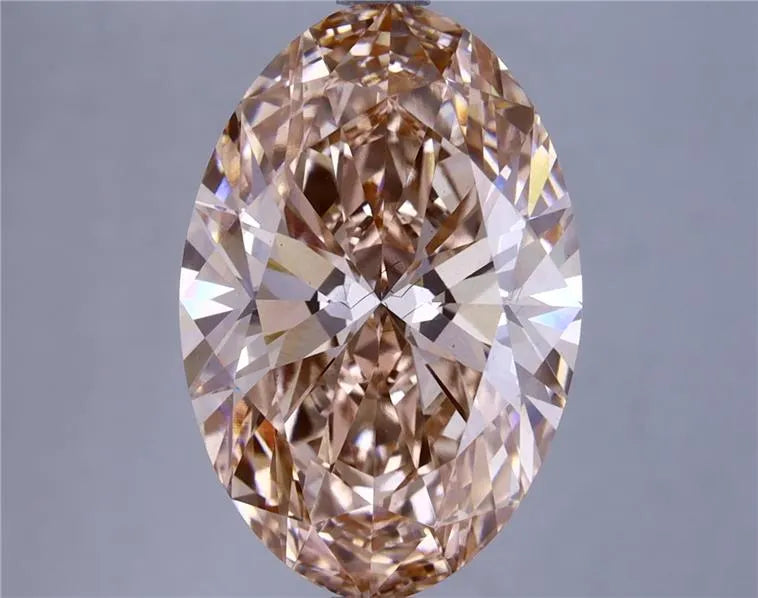 6.00ct Oval Lab Grown Diamond (Colour Fancy Vivid Pink, Clarity VS2, Cut GD, IGI Certified)