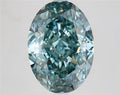 6.52ct Oval Lab Grown Diamond (Colour Fancy Vivid Blue, Clarity VVS2, IGI Certified)