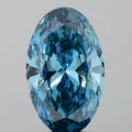 7.09ct Oval Lab Grown Diamond (Colour Fancy Vivid Blue, Clarity VS2, IGI Certified)