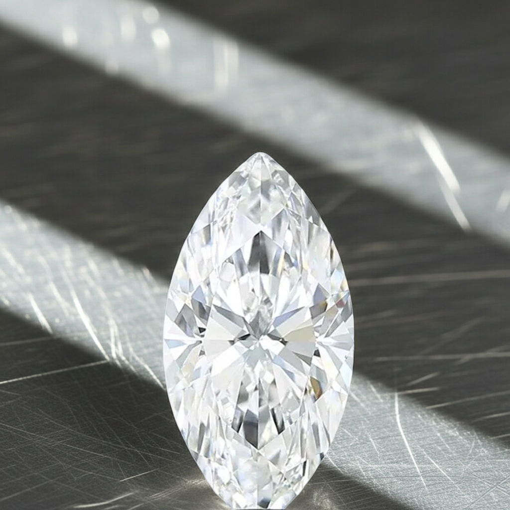 3.02ct Marquise Lab Grown Diamond (Colour F, Clarity VS2, IGI Certified)